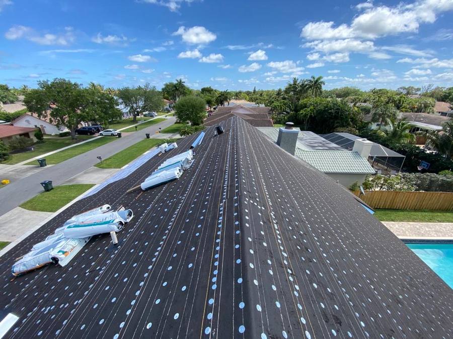 Roof underlayment and shingle replacement in Cooper City, FL — Broward Roofing Pros