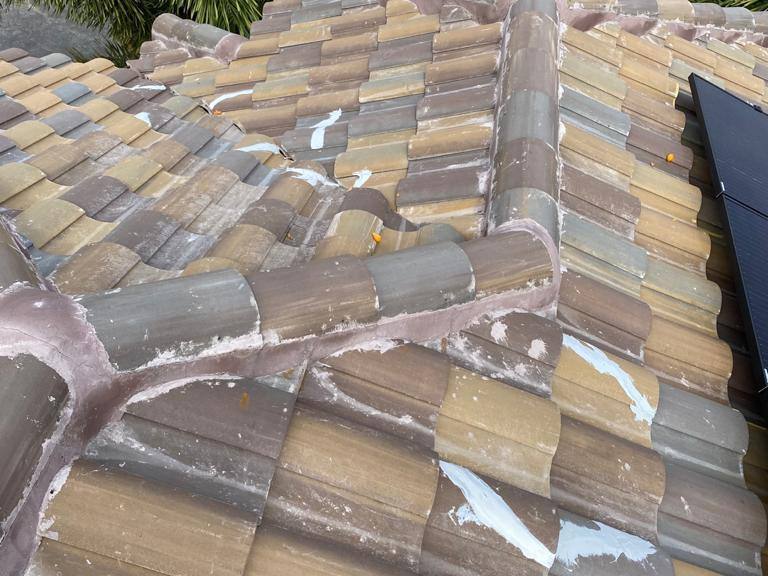 Tile roof repair and resealing in Davie, FL — Broward Roofing Pros