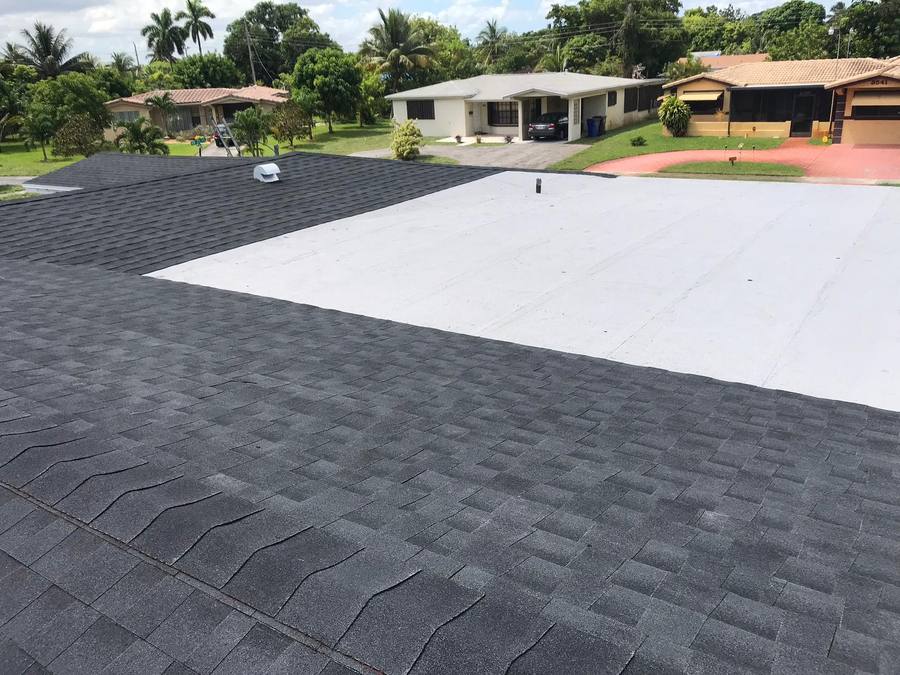 Shingle and flat roof replacement in Lauderhill, FL — Broward Roofing Pros