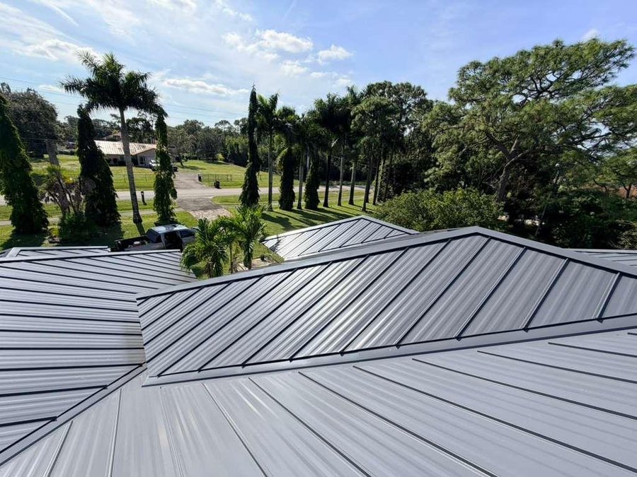 Standing seam metal roof installation in Parkland, FL — Broward Roofing Pros